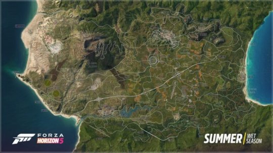 《极限竞速：地平线5》完整地图公开 是前作的1.5倍