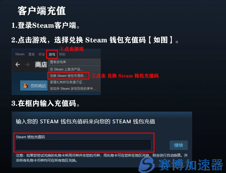 Steam商店|社区STEAM充值卡使用教程(steam商店隐藏怎么解除)